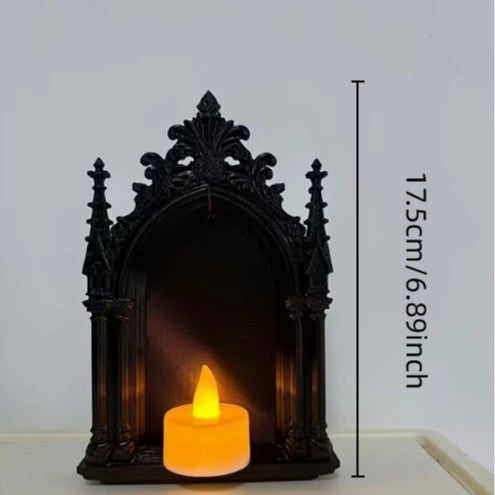 3D Printed Retro Gothic Wall Shelf for Living Room Decorative Storage Rack