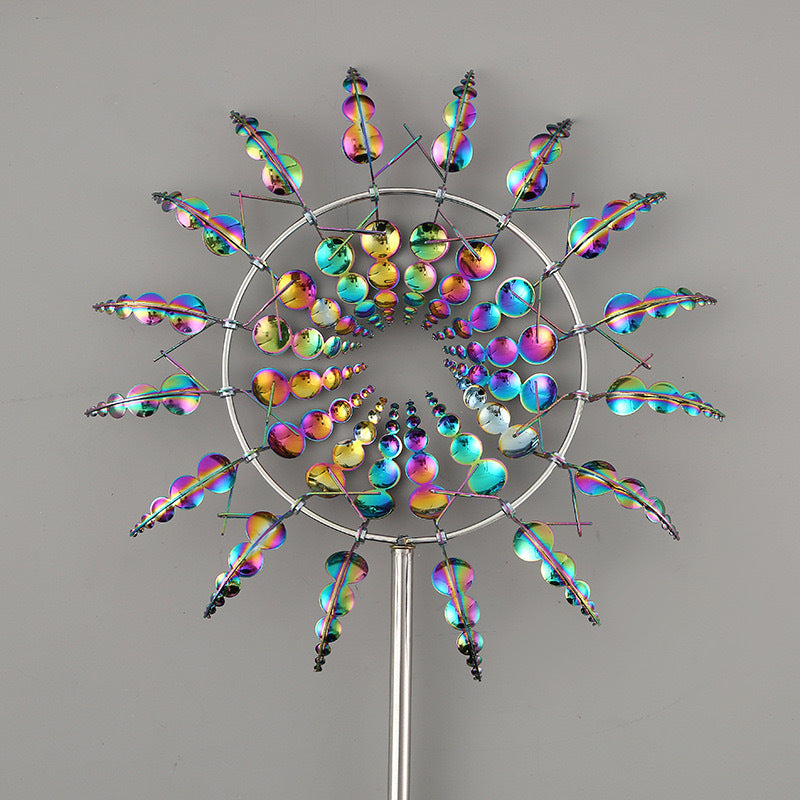 Metal outdoor windmill garden decoration
