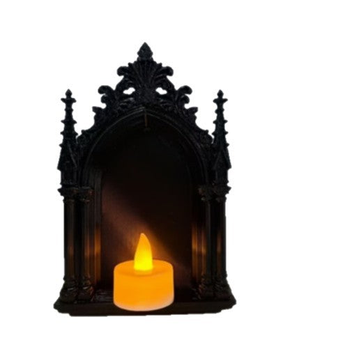 3D Printed Retro Gothic Wall Shelf for Living Room Decorative Storage Rack