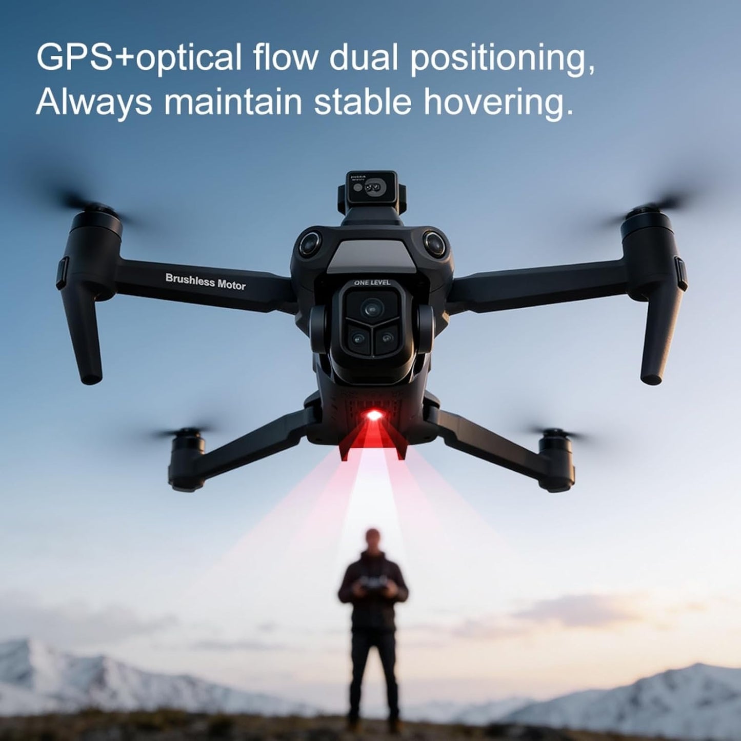 GPS Drone with 4K Camera & 360° Obstacle Avoidance for Adults, Under 249g | 5G Large Screen Controller, Follow Me, 3 Batteries, Brushless Motor