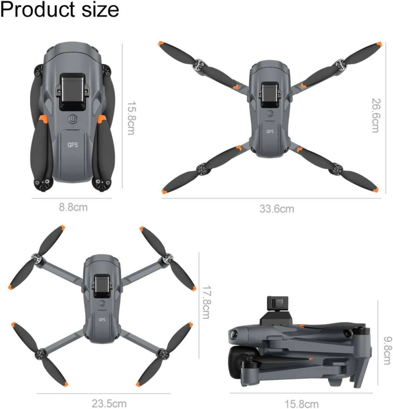Drones with Camera for Adults 4K, Under 249g Foldable Quadcopter, 8k Camera Drone with large screen controler and GPS Auto Return, Follow Me, Easy for Beginners,3 batteries
