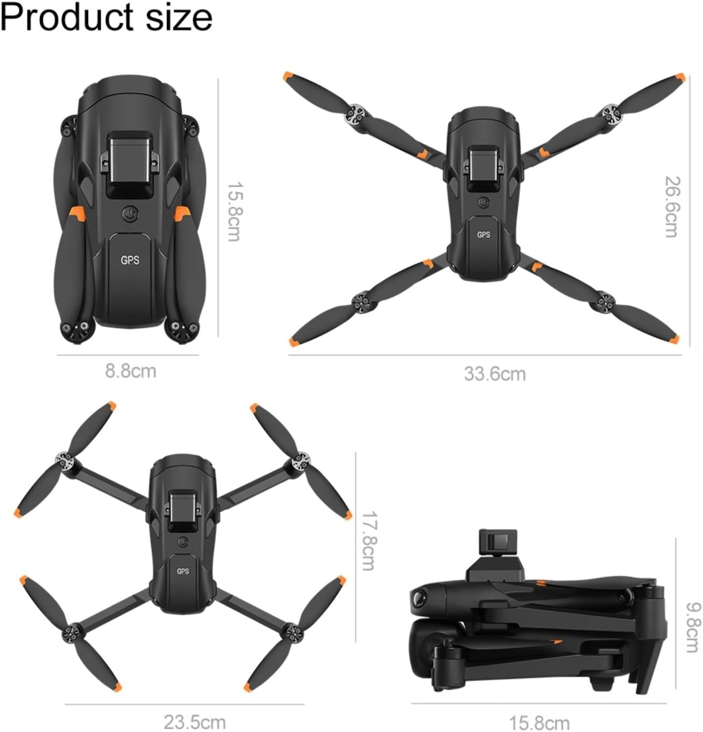 GPS Drone with 4K Camera & 360° Obstacle Avoidance for Adults, Under 249g | 5G Large Screen Controller, Follow Me, 3 Batteries, Brushless Motor