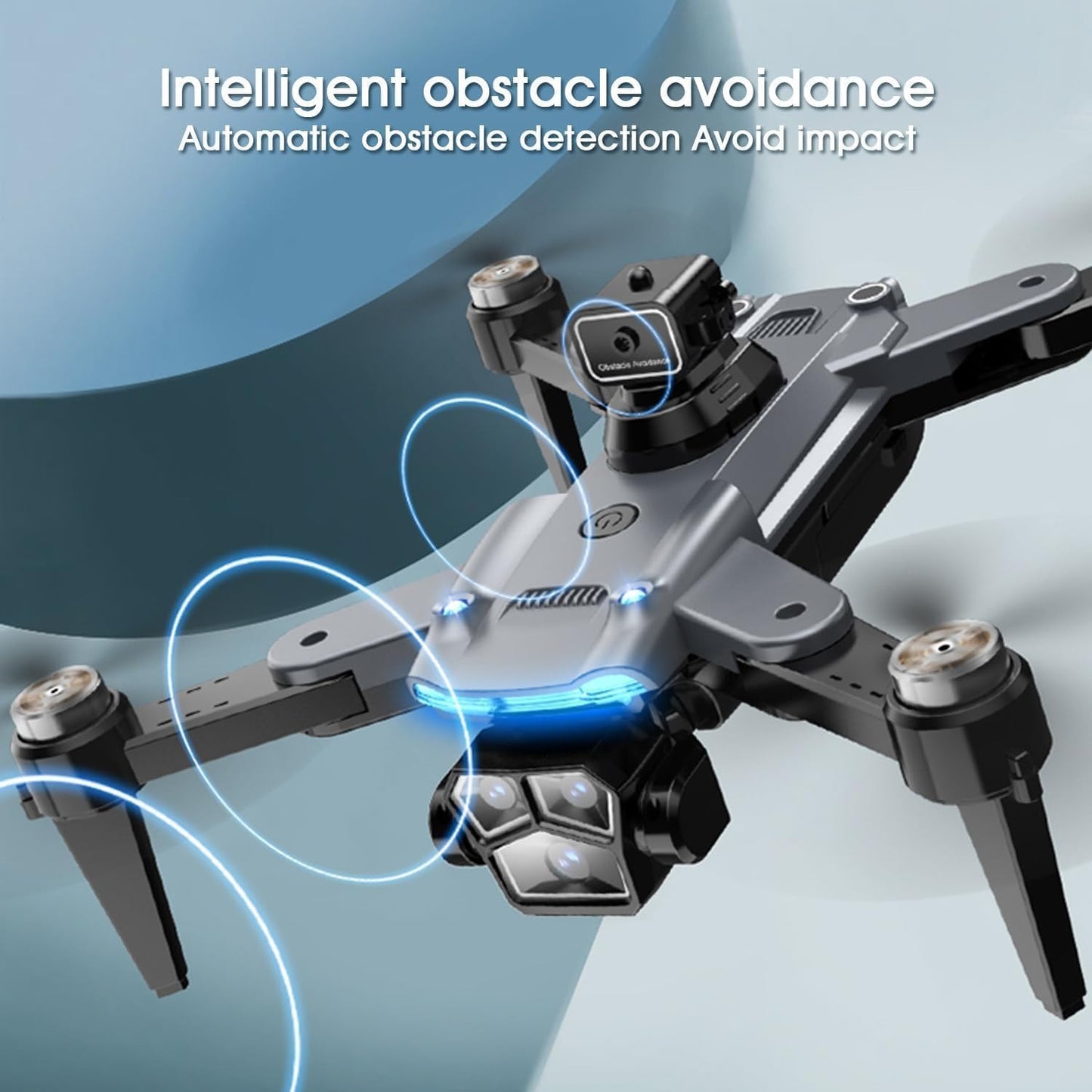 4K Drone with Camera for Adults, Foldable Quadcopter with 4.3" Screen Remote Controller, Brushless Motor,Obstacle Avoidance,Under 249g
